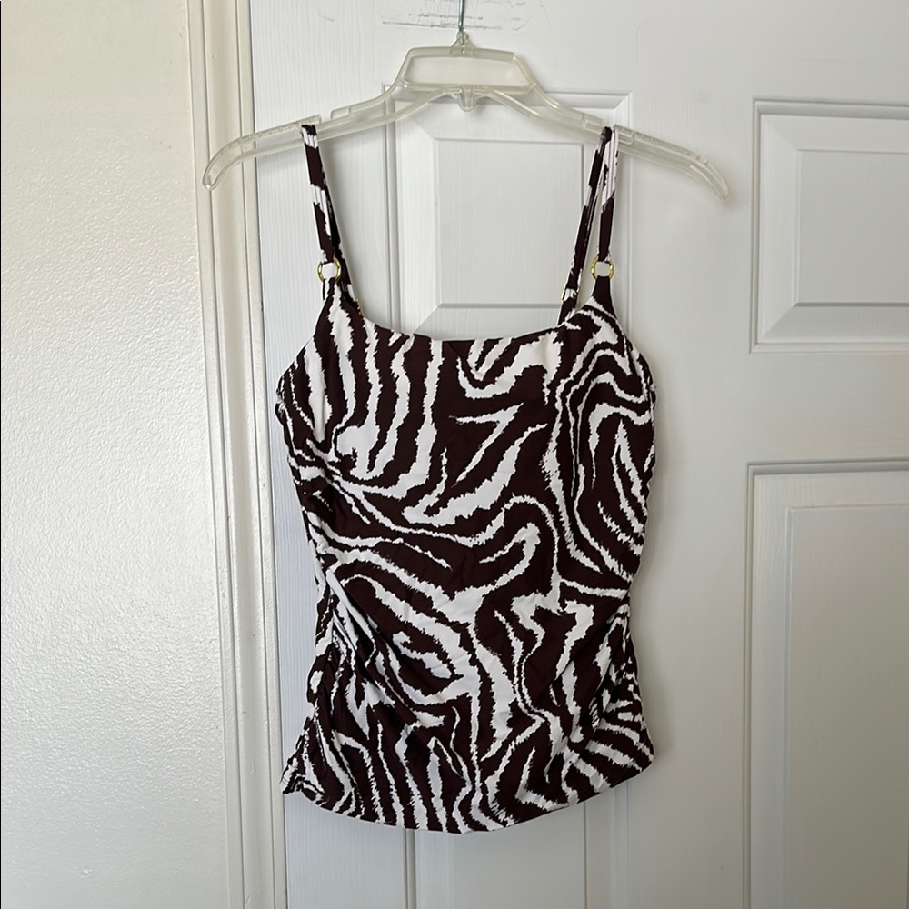 La Blanca Print Women's Swim Tankini Top